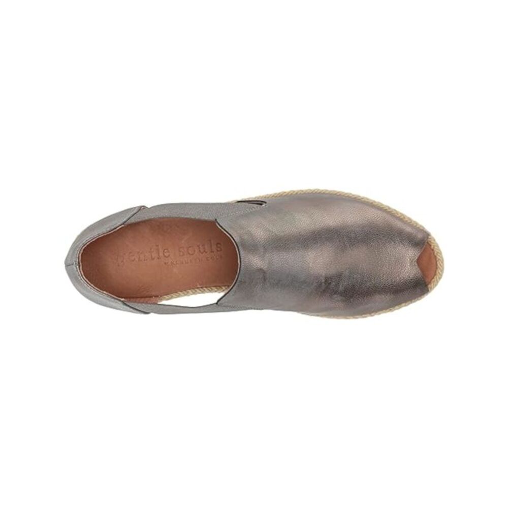 GENTLE SOULS KENNETH COLE Womens Gray Espadrille  Noa Wedge Shootie 8.5 M - Picture 3 of 4